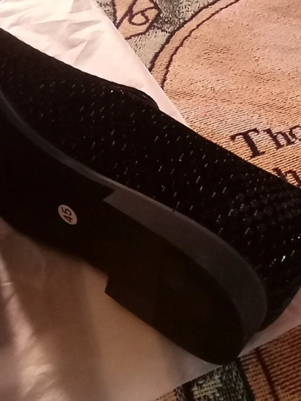 Men's Black Slip-On Loafers - Classic Comfort Velvet Material In Black